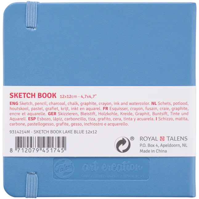 Блокнот для графіки Talens Art Creation 12х12 см 140г/м2 80л Lake Blue Royal Talens — Photo 1