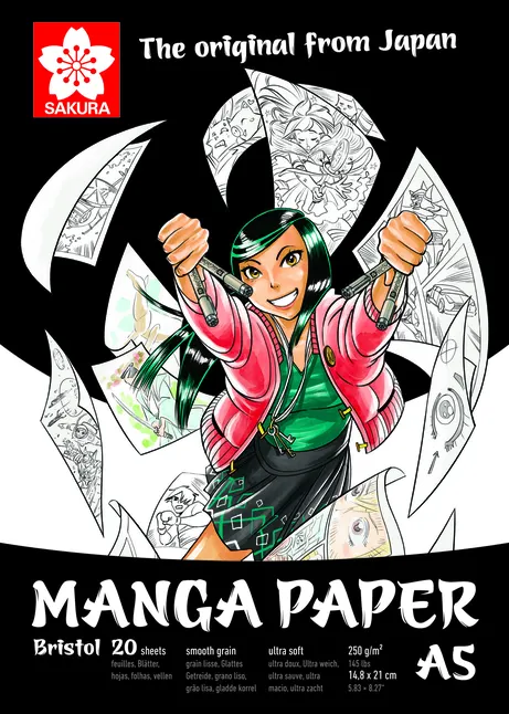 Альбом для рисунку MANGA A5 250г/м2 20л Sakura