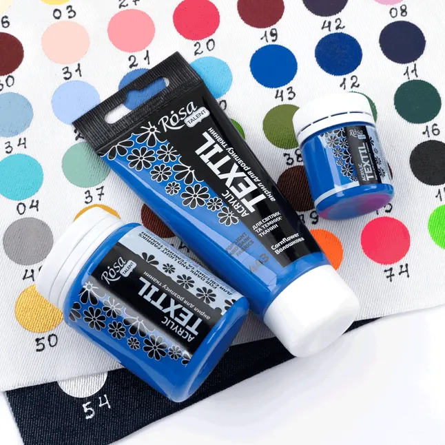 Фарба акрилова для тканин Волошкова (43) 20мл ROSA Talent — Photo 2