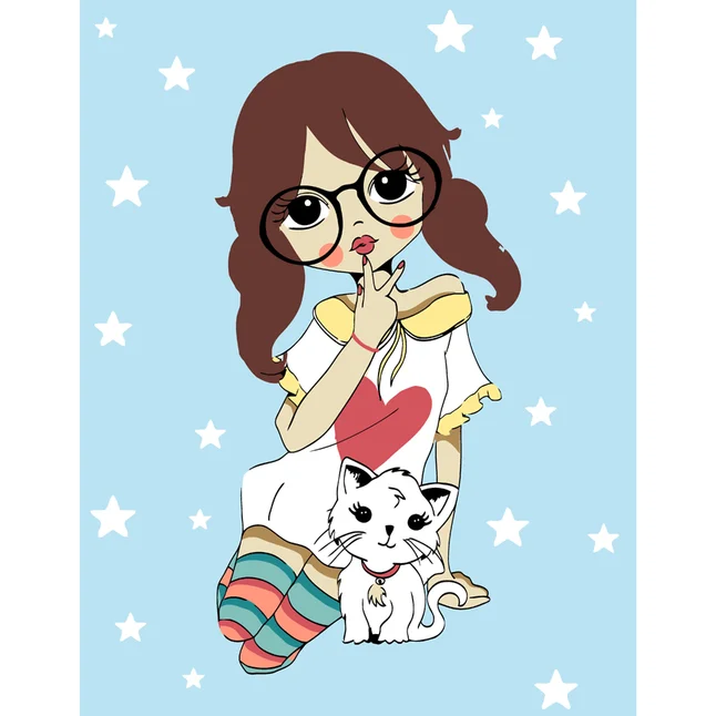 Картина за номерами „My Little Kitty“ 35×45см ROSA START