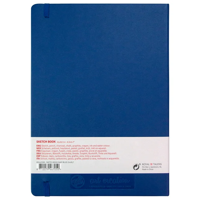 Блокнот для графіки Talens Art Creation А4 140г/м2 80л Navy Blue Royal Talens — Photo 2
