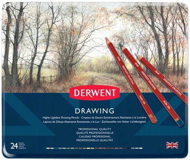 Олівці для рисунку Drawing 24шт Derwent