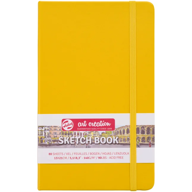 Блокнот для графіки Talens Art Creation А5 (13х21см) 140г/м2 80л Golden Yellow Royal Talens