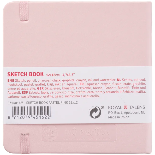 Блокнот для графіки Talens Art Creation 12х12 см 140г/м2 80л Pastel Pink Royal Talens — Photo 1
