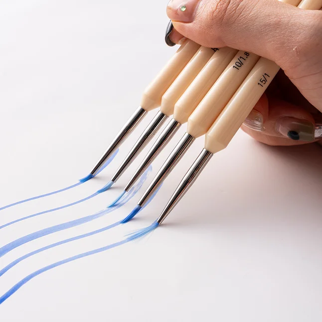 Набір пензлів HIMI 5 шт., лайнер Detail Painting Brush Set — Photo 5