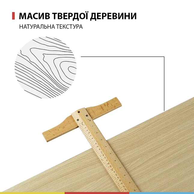 Дерев'яний художній, креслярський стіл 6061, 90х71х75см, висота 95см MEEDEN — Photo 4