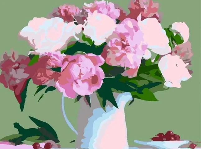 Картина за номерами „Квіти 2.73“ 35×45см ROSA START
