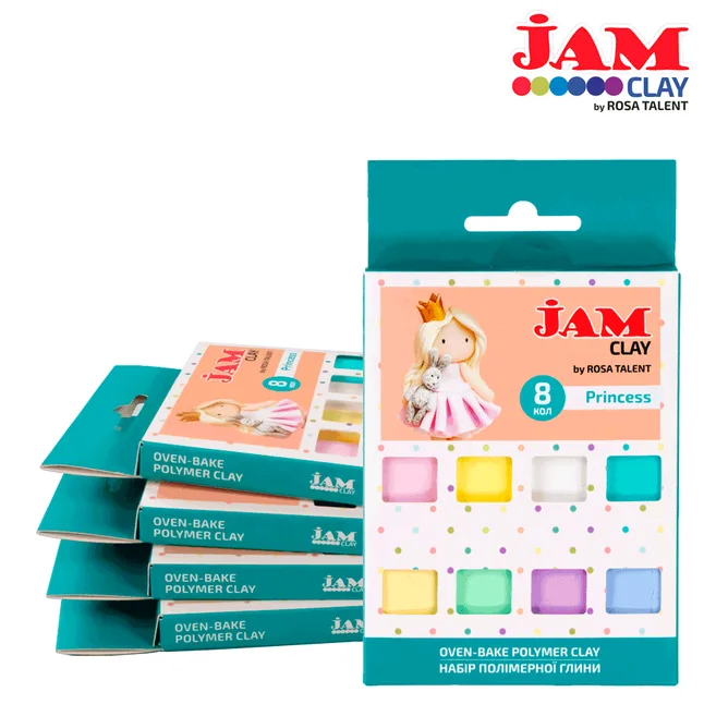 Набір пластики Princess 8×20г Jam Clay ROSA Talent — Photo 1