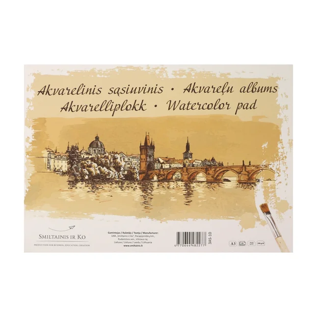 Склейка для акварелі Gold А3 (29,7х42 см) 200г/м2 10л SM-LT Art — Photo 1