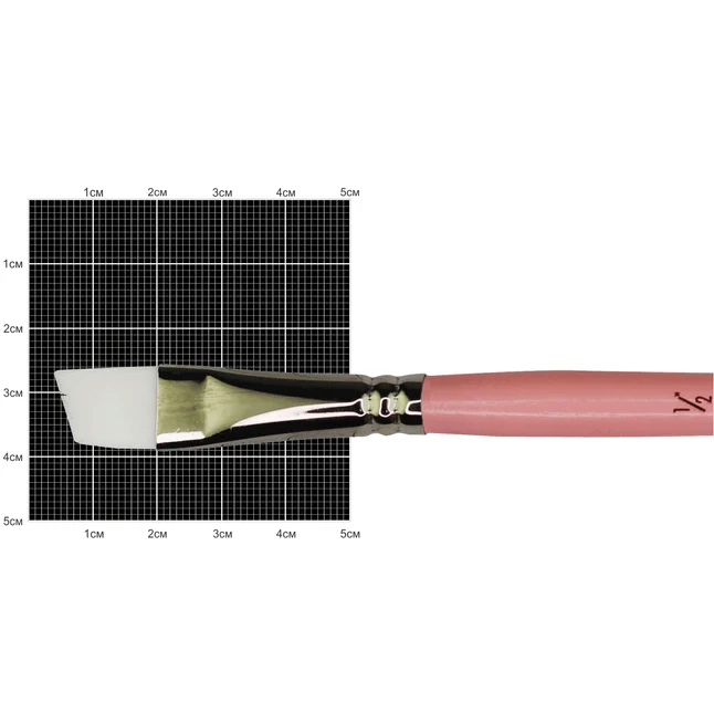 Пензель синтетика кутова Flamingo 1023A № 1/2 к.р KOLOS — Photo 1