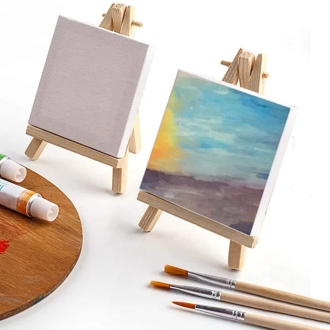 Набір для творчості SINOART, підрамник 6x8 см, мольберт 12 см — Photo 4