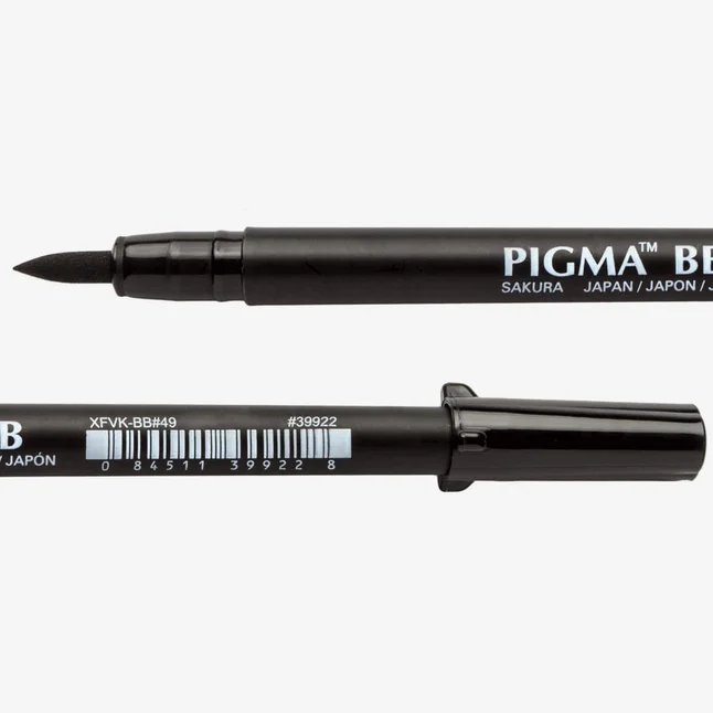 Лінер-ручка PIGMA PEN Brush HB Чорний Sakura — Photo 2