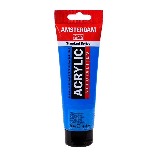 Фарба акрилова AMSTERDAM (834) Синій металік 120 мл Royal Talens