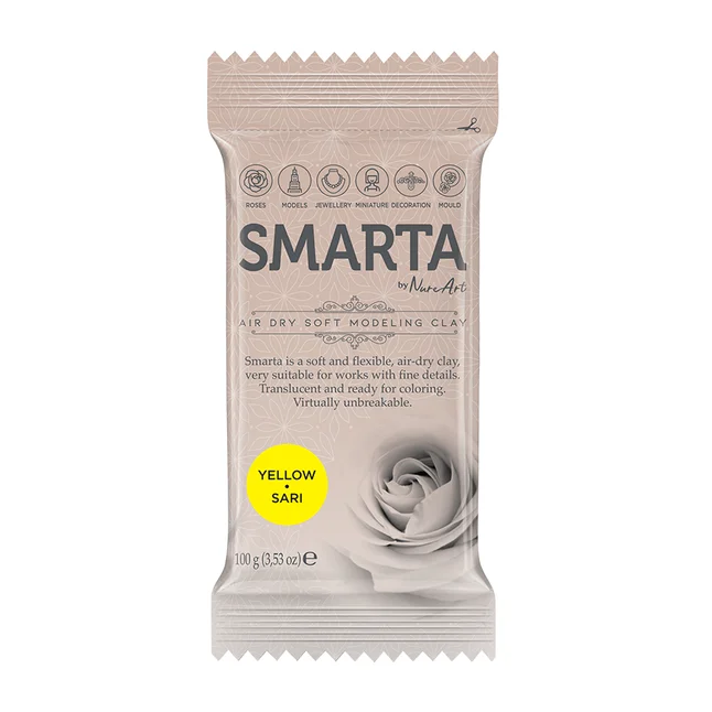 Пластика самозастигаюча Жовта 100 г Smarta