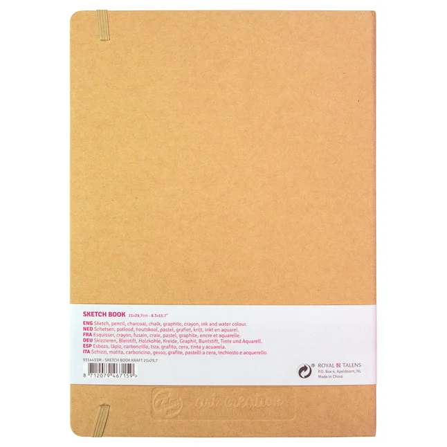 Блокнот для графіки Talens Art Creation А4 140г/м2 80л Kraft Royal Talens — Photo 2