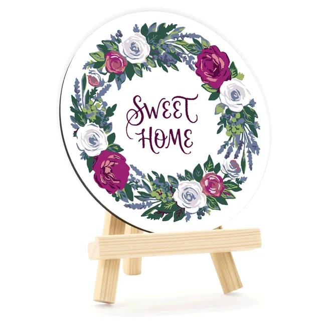 Набір картина за номерами Sweet Home, кругла, Ø15 см, з мольбертом ROSA START — Photo 2
