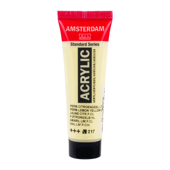 Фарба акрилова AMSTERDAM (217) Перм. Жовтий лимонний світлий 20 мл Royal Talens