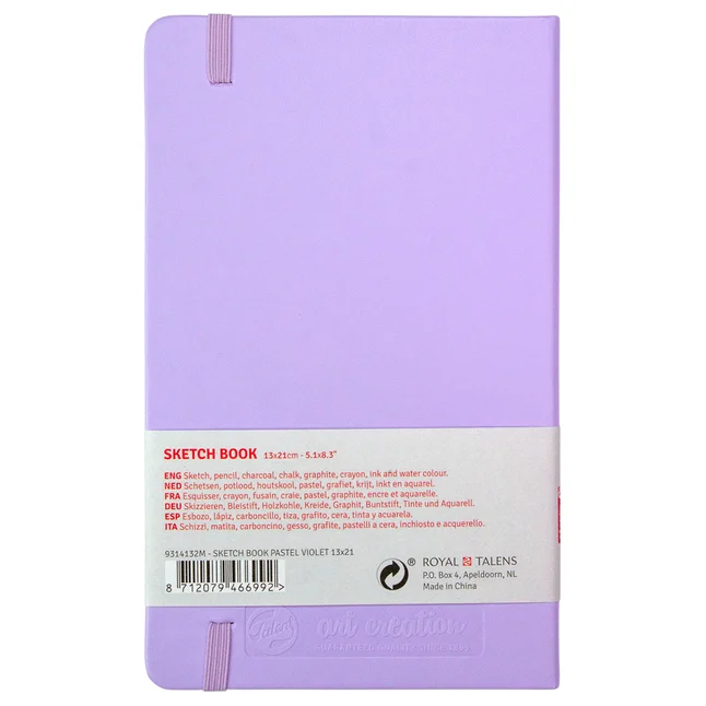 Блокнот для графіки Talens Art Creation А5 (13х21см) 140г/м2 80л Pastel Violet Royal Talens — Photo 1